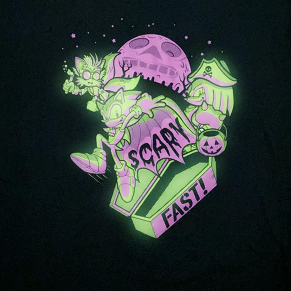 Sonic halloween Glows in the dark Sega Shop europe shirt