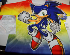 Polyester Sonic, Shadow & Knuckles Front Sonic shirt