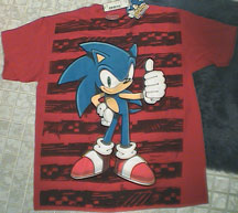 Red stripe Sonic shirt