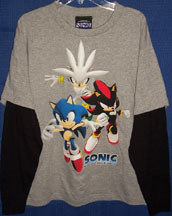 Grey Sonic, Silver & Shadow shirt