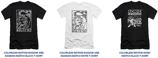 Sonic Colorless tees