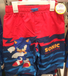 Sonic swim trunks