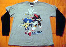 Sonic long Hedgehog trio shirt