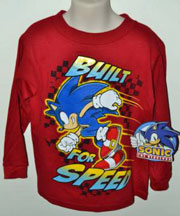 Red modern Sonic longsleeve