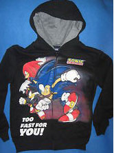 Sonic Too Fast You Hoodie Black