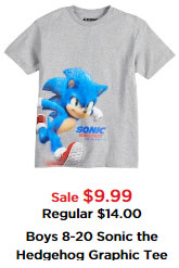 Kohls Sonic Movie Tee