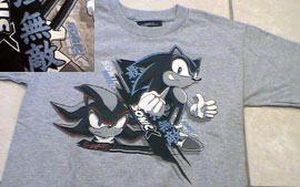 Sonic & Shadow grey shirt