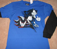 Sonic & Shadow blue longsleeve