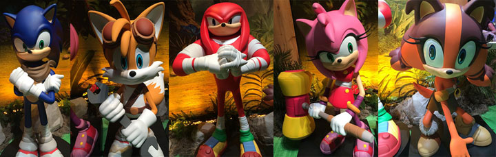 Sonic Boom statues