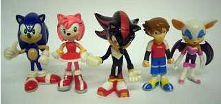 All Sonic X capsule figures