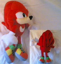 Game Knuckles plush side and back