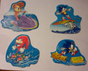 Sonic  bath tub decals