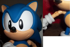 Classic Sonic close-up