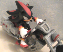 Shadow the Hedgehog racer figure close-up