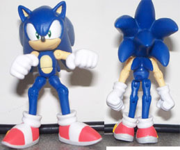 Jazwares 3 inch Sonic front and back