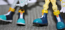 Jazwares 3 inch Super Silver shoe comparison