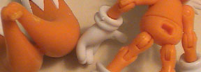 Jazwares 3 inch Tails figure defect