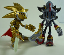 Sir Lancelot & Excalibur Jazwares figure comparison 