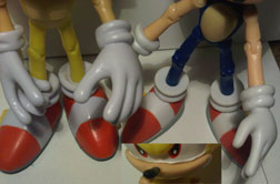 5 inch jazwares Sonic hand comparison