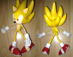 Resculpted Super Sonic Super Poser front & back