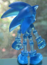 Jazwares 3 inch Clear Sonic Figure back