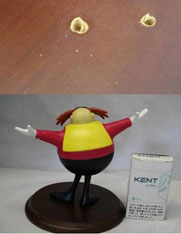 Eggman resin statue back