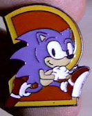 Sonic the Hedgehog 2 pin close up