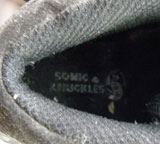 Sonic & Knuckles shoe inside