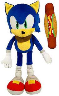 Sonic Boom chilli dog plush