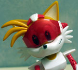 Toy Island Space fighters Tails figure face closeup