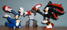 Super Posers Sonic & Shadow fighting