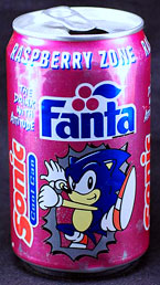 Sonic Fanta Can Raspberry