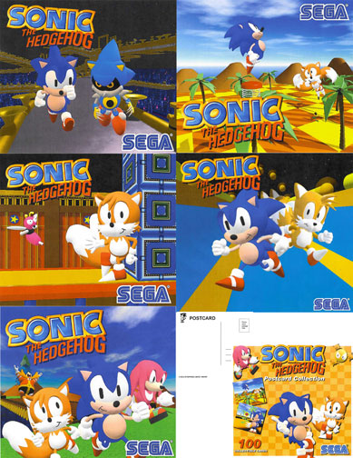 Sonic postcards set 2