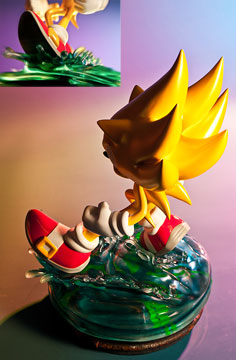 Super Sonic Statue back