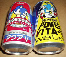 Sega Sonic Cans Japan