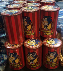 Sonic Joypolis chocolate tin red