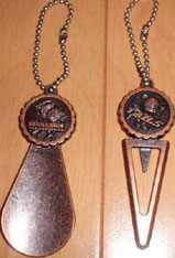 Copper Sonic keychains front