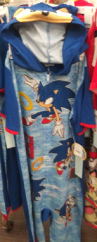 Let's Go Sonic PJ set at Target