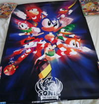 Sonic the Fighters Arcade Game Poster