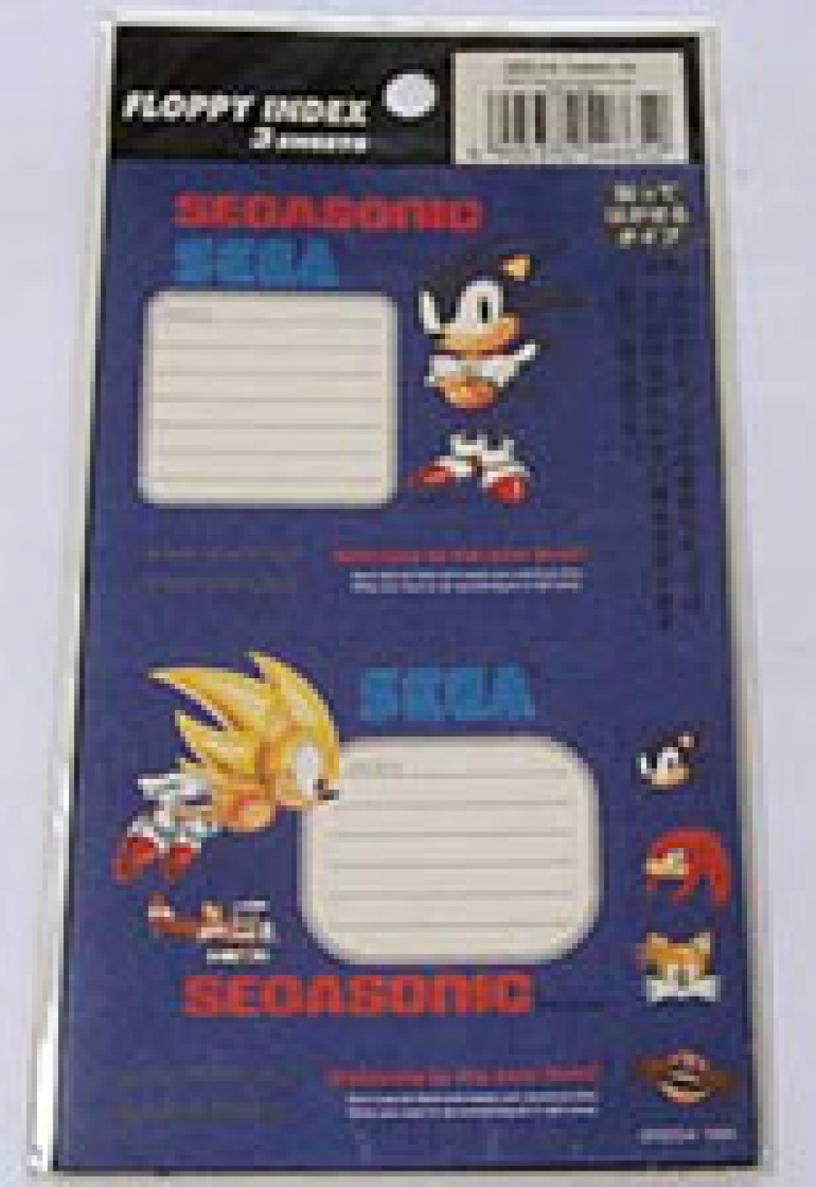 Sonic Floppy Disk Labels