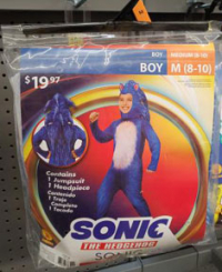 Movie Sonic Halloween costume