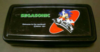 Black SegaSonic pencil case