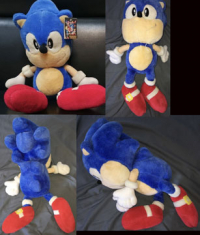 Gigantic chin Sonic Plush