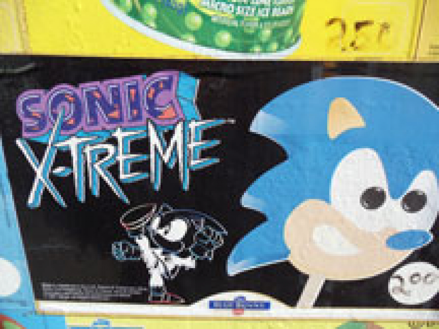 Sonic X-treme Ice Cream ad