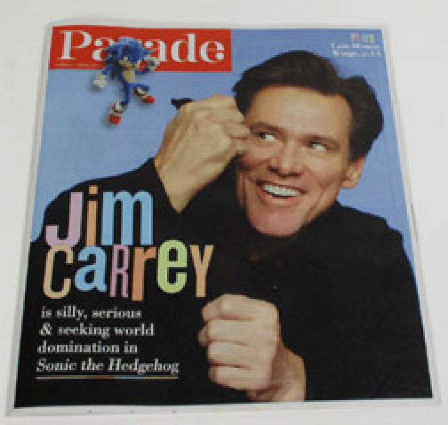 Parade Magazine Movie Sonic & Jim Carrey