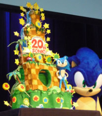 Sonic 20th anniversary mascot